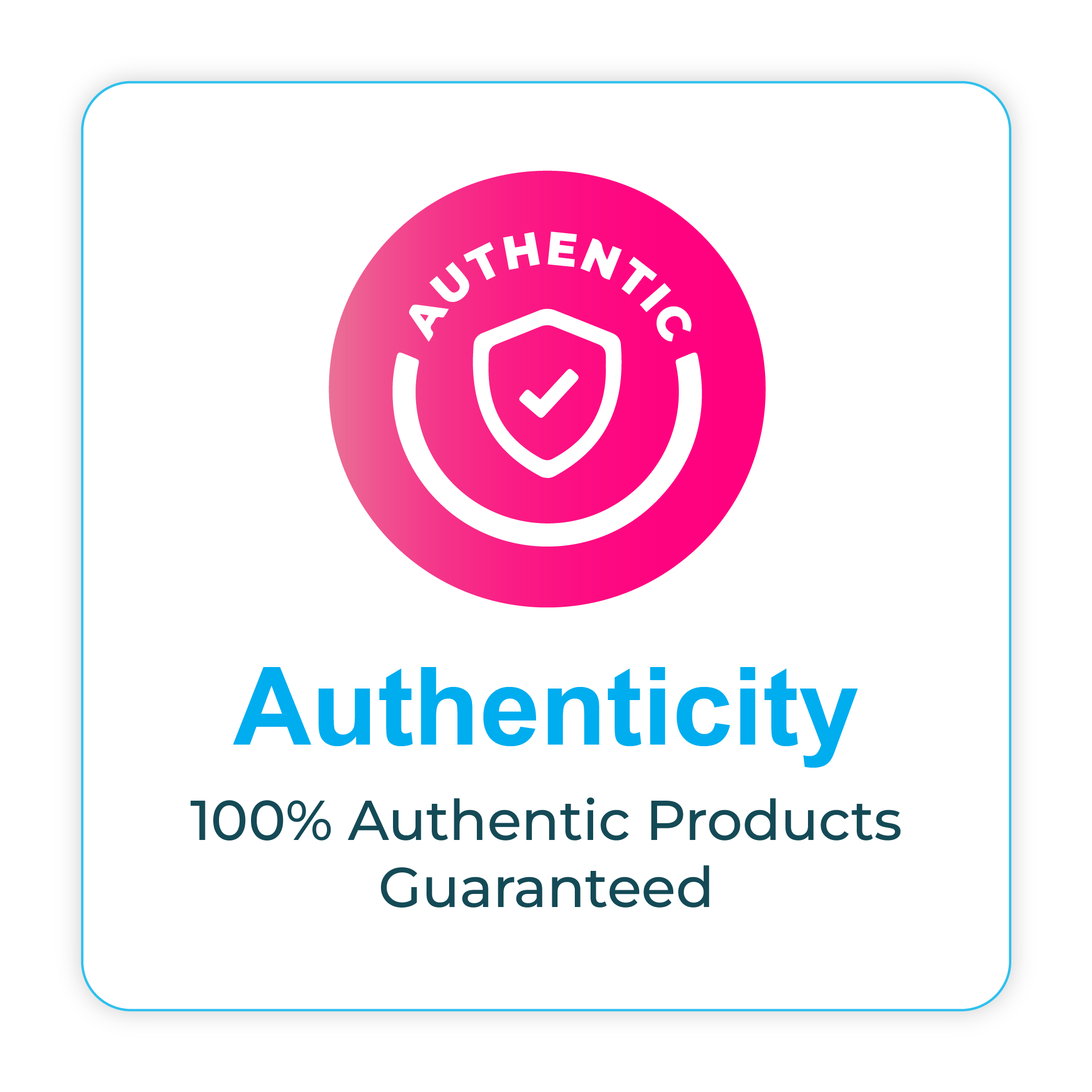 Authenticity Icon - Genuine Products
